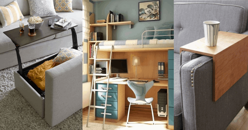 functional furniture - how to make a small space feel bigger