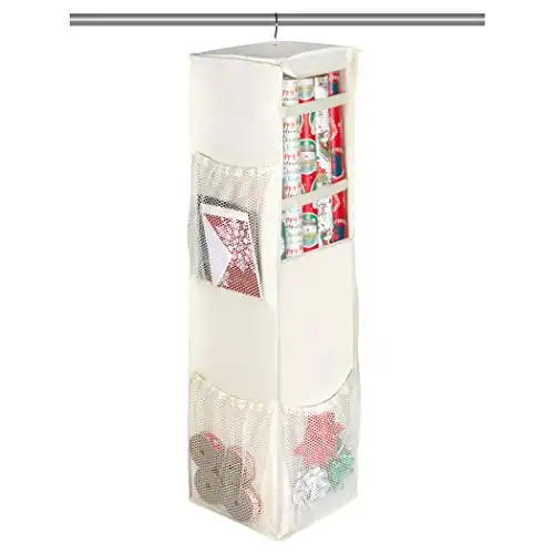 Christmas Hanging Gift Wrap Storage Organizer