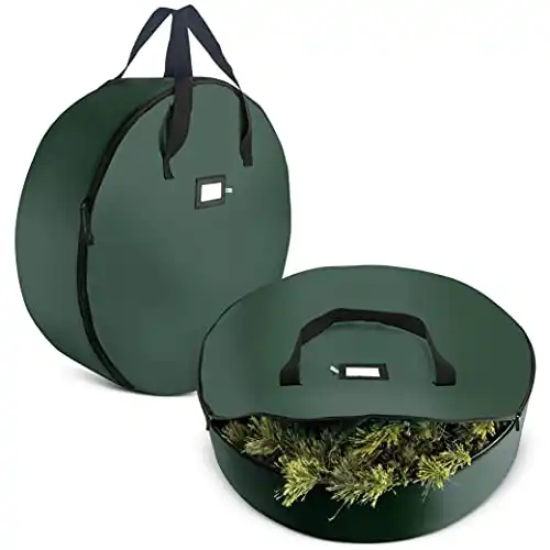 Christmas Wreath Storage Container - 30 Inch, 2 Pk