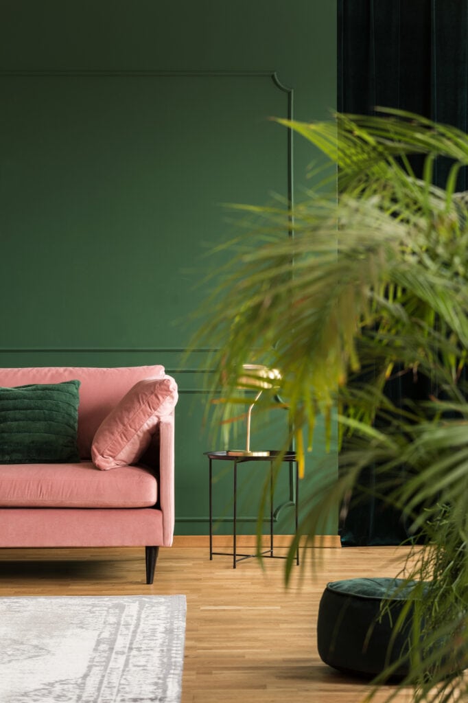 COLOR TRENDS  Olive green color in interiors and design