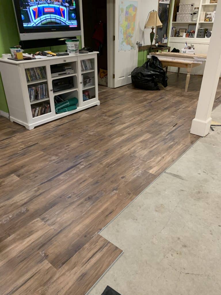 How to install vinyl plank flooring - Our Re-purposed Home