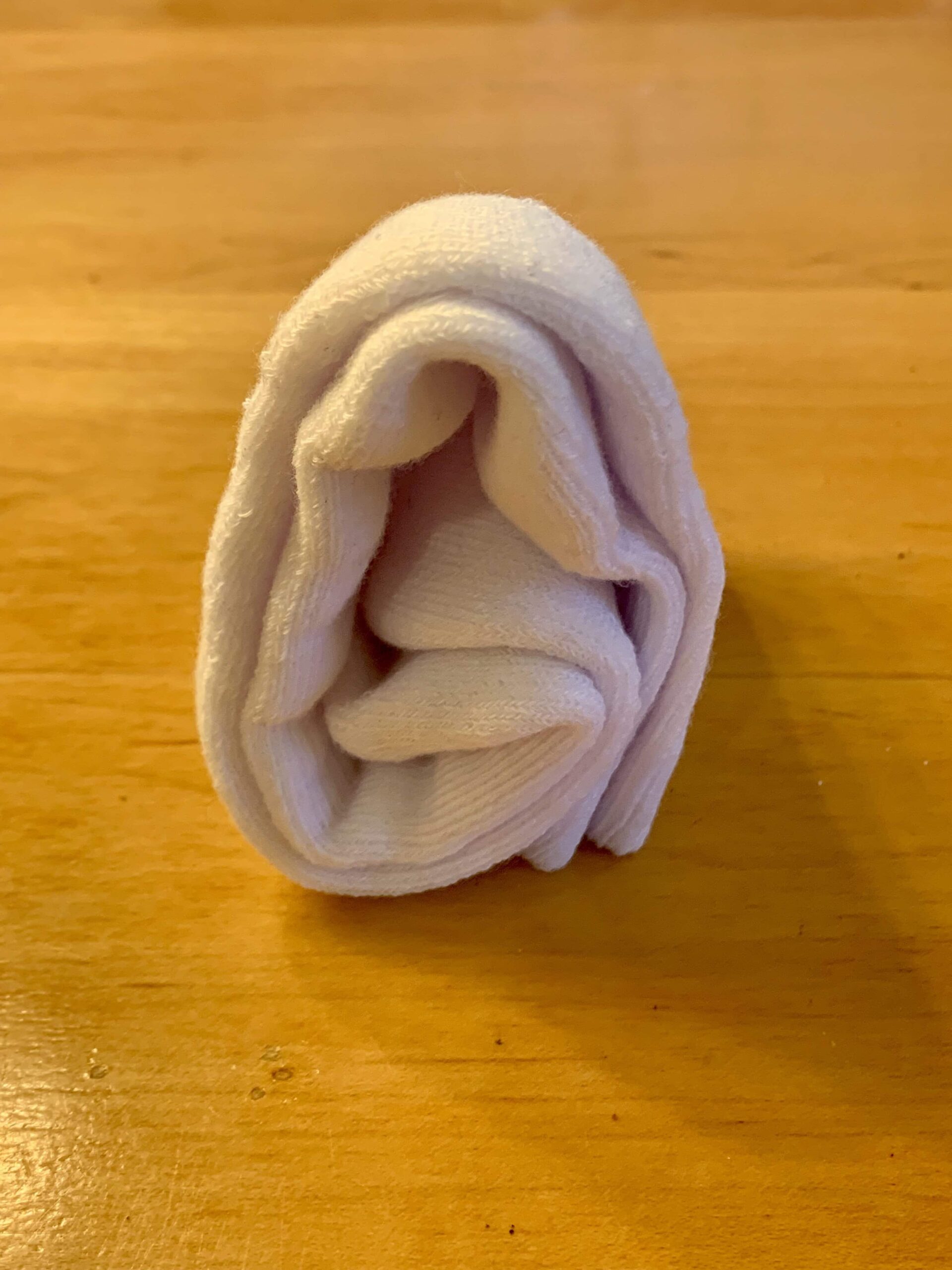 How to fold socks the KonMari method. 