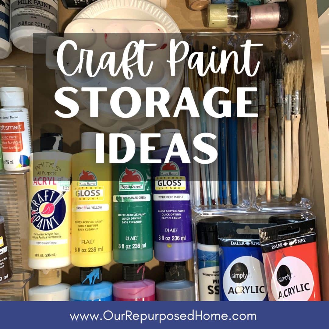 Craft Paint Storage {Wood Project}