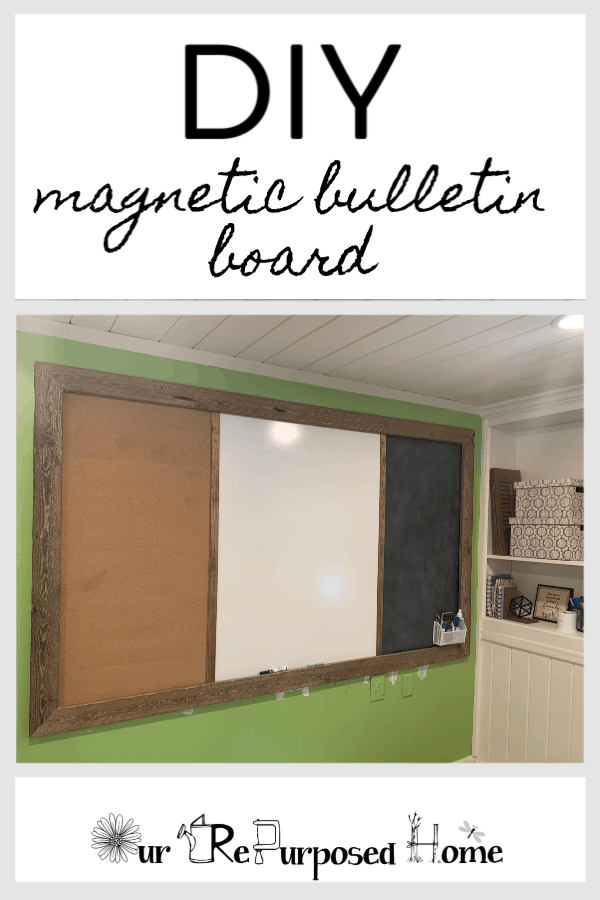 Wood contact paper makes a great bulletin board.