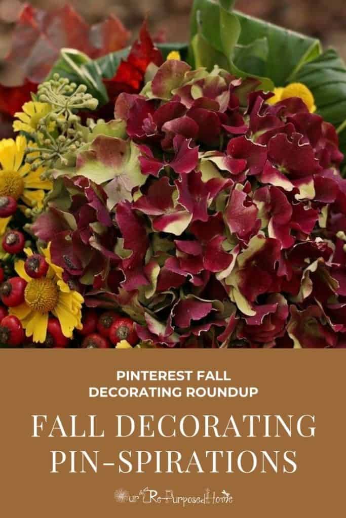 fall floral image pin