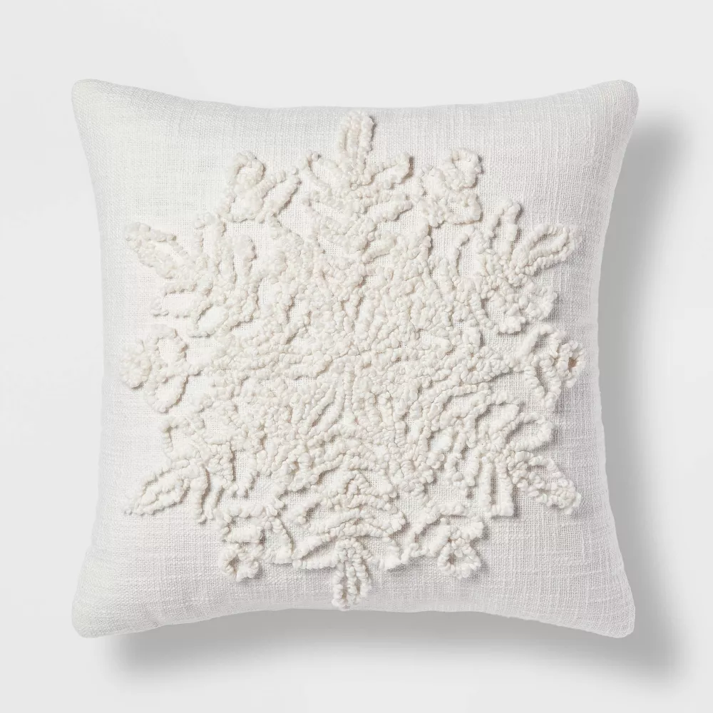 Snowflake pillow